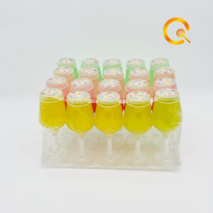 Wine glass jelly，