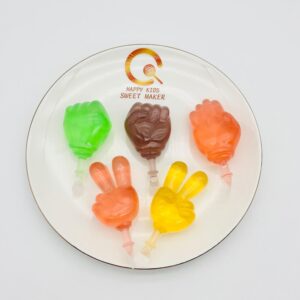 Rock-Paper-Scissors Shaped Jelly