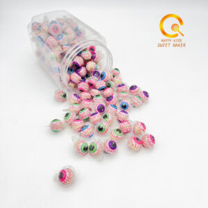 Round gummy candies